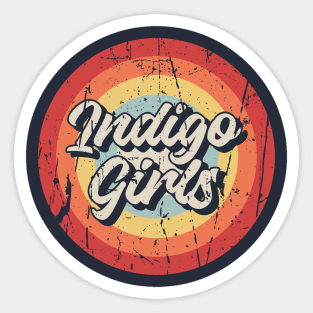 Indigo Girls Retro Sticker